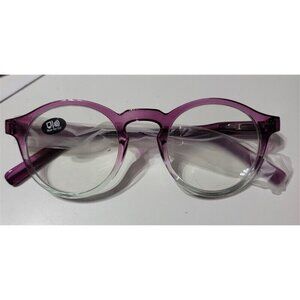 EyeKepper Sheer Purple 1.25 Round Frame Anti Blue Light Reading Glasses 113244